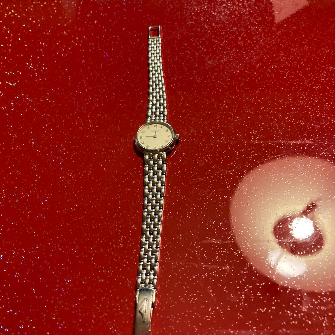 18金Longines シルバー メッシュバンド 時計