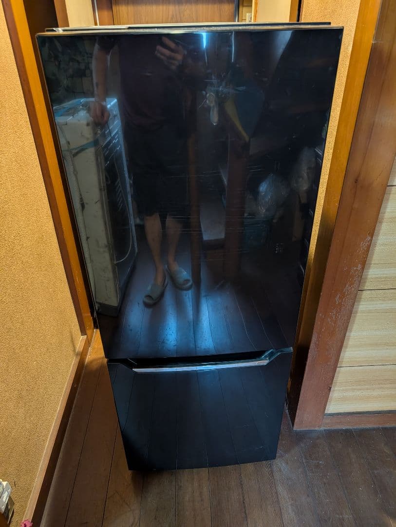 黒のフレンチドア冷蔵庫