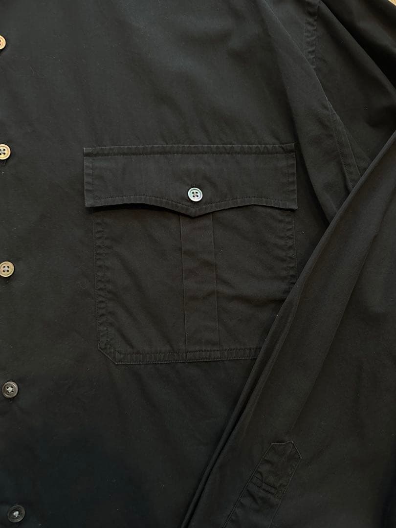 トップス porter classic ROLL UP SHIRTS BLACK