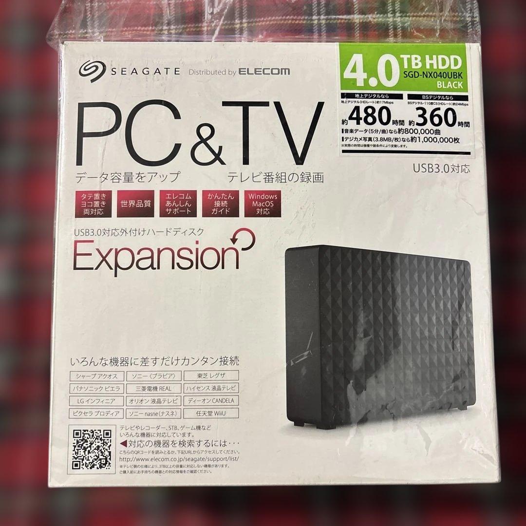 Seagate Expansion 4.0TB HDD USB 3.0 ブラック