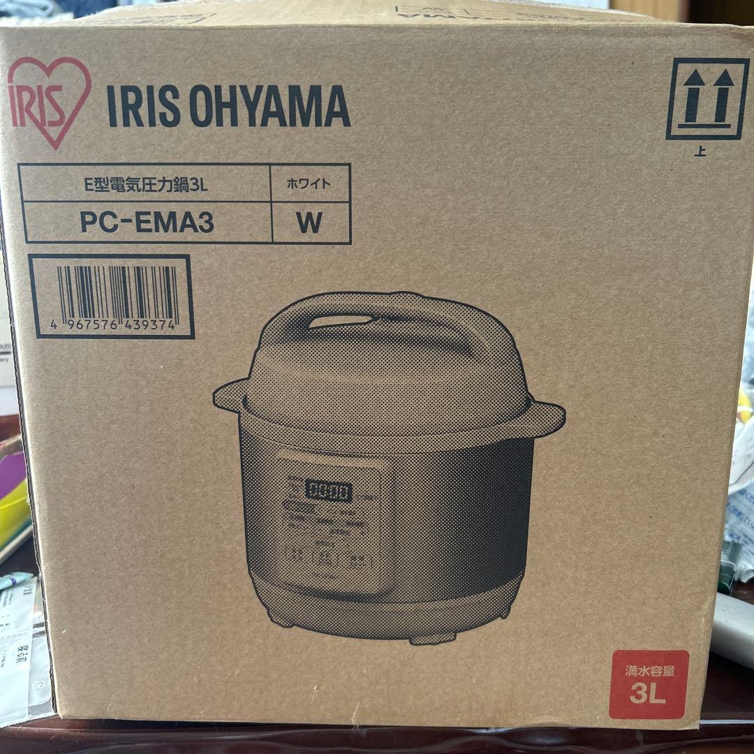 IRIS OHYAMA 電気圧力鍋 PC-EMA3 3L ホワイト