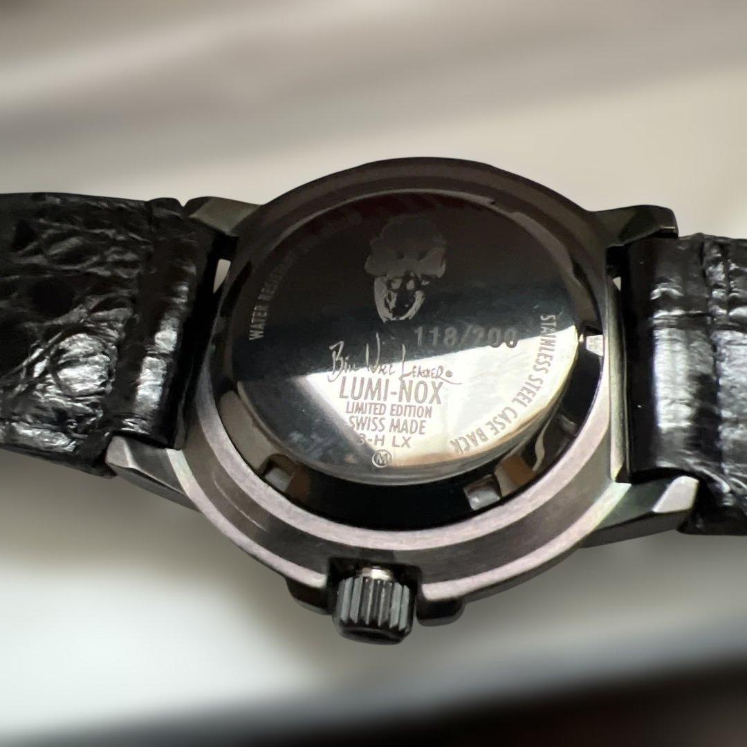 【美品】ビルウォールレザー×ルミノックス 200本限定コラボ第1弾 時計