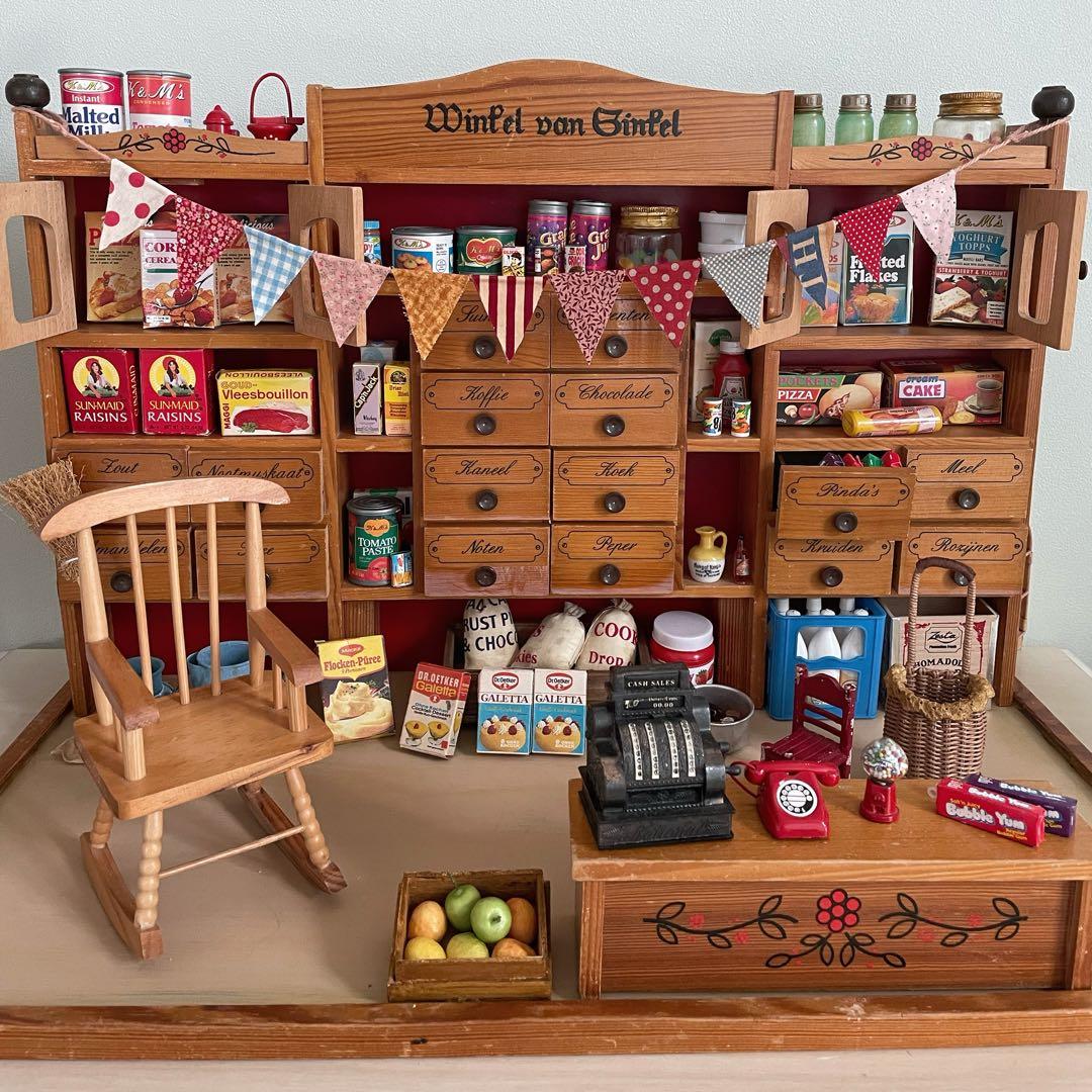 ドールハウス 1/6アンティーク風背景ボード