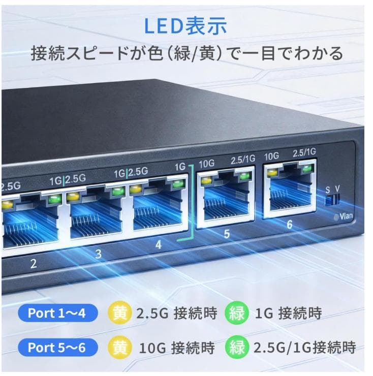 TOKAIZ スイッチングハブ 2026年最新 10GアップリンクTSH-10G