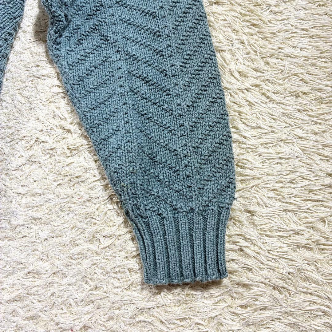 希少カラー　80s 90s L.L.bean コットンニット USA製 ラグラン