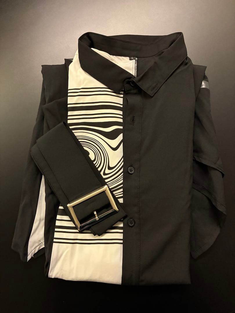 核P-model 回＝回　オーバーサイズロングシャツ