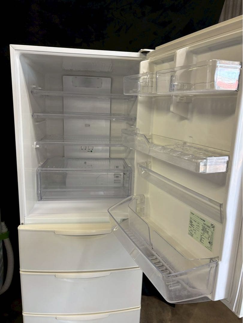 AQUA 冷蔵庫 AQR-H36(W) 2017年製 355L 右開き