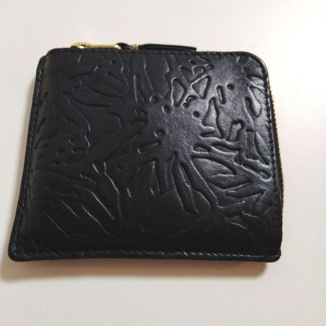 夢太郎様コムデギャルソン L字ジップウォレット /Embossed Forest