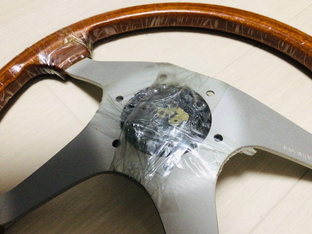 パーソナル 当時物 ウッドステアリング φ350 マホガニー 未使用/完品