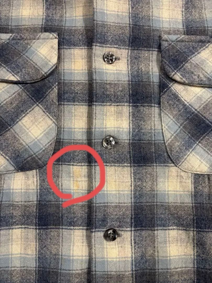 や*じ様 70s ペンドルトン ウールチェックシャツ サイズL