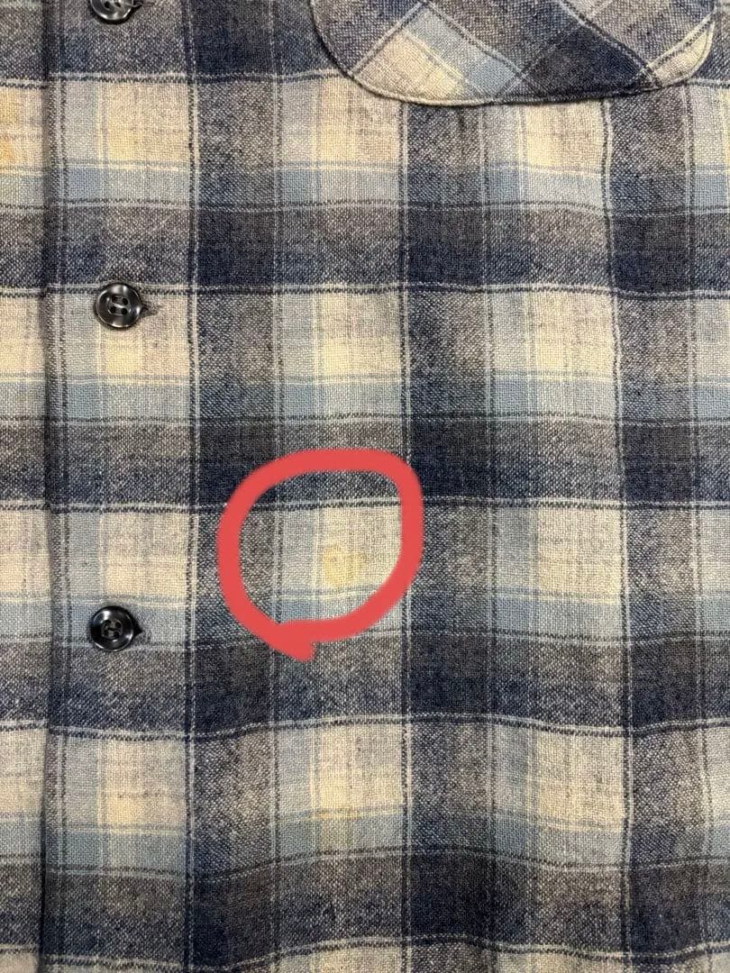 や*じ様 70s ペンドルトン ウールチェックシャツ サイズL