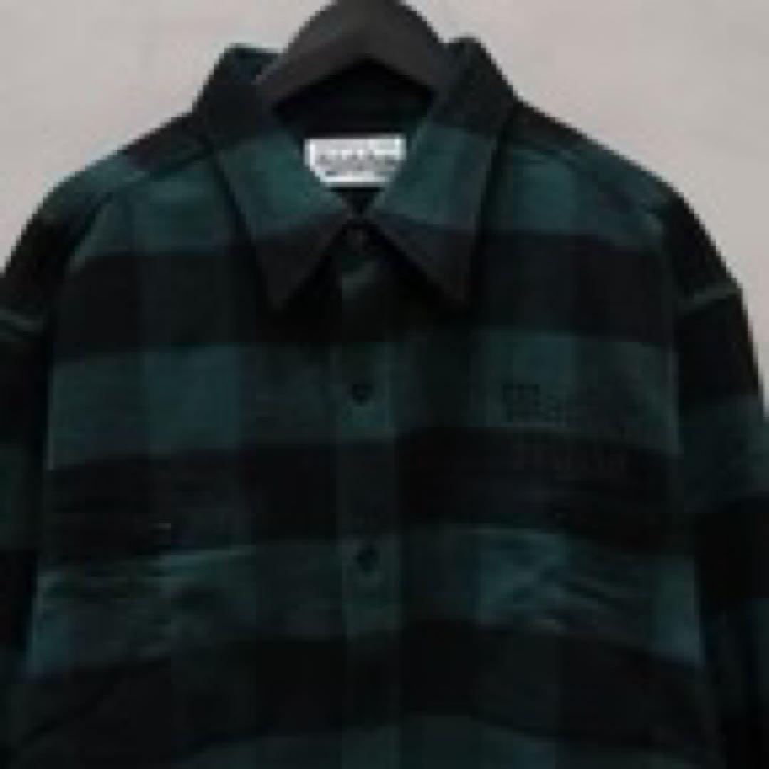トップス BLOCKCHECK FLANNELSHIRT / Green
