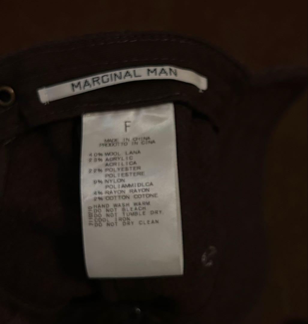 【お値下げ】Marginal Man キャップ / ブラウン