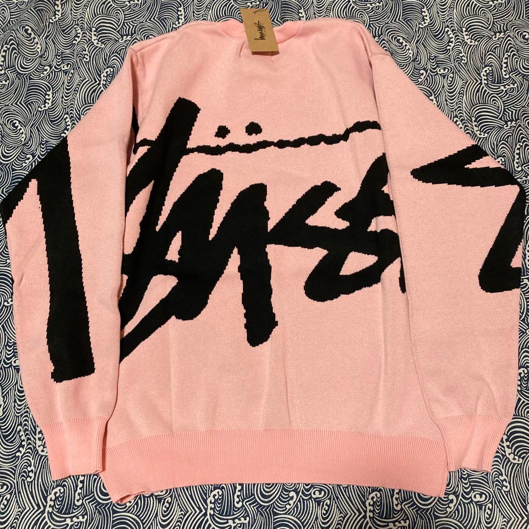 Stussy Stock Sweater ピンク セーター クルーネック