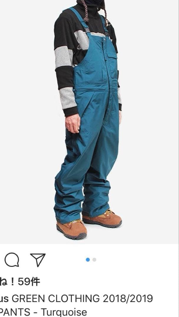 greenclothing Bib pants 美品 ビブパンツ M