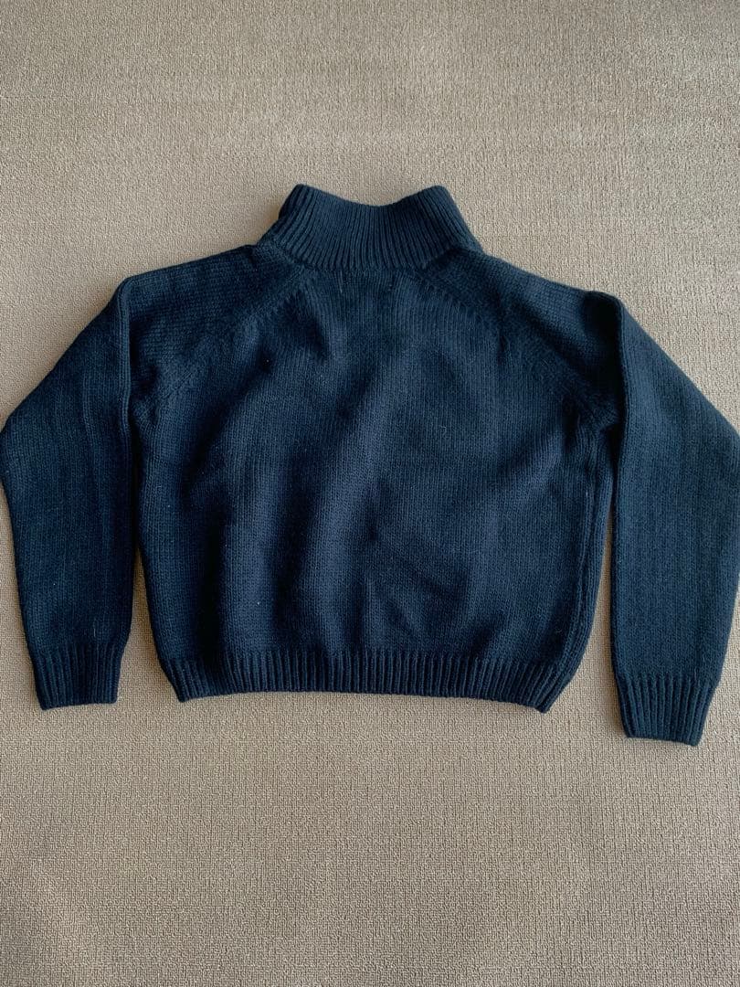 OUR LEGACY ブラックニット ジップアップ 46