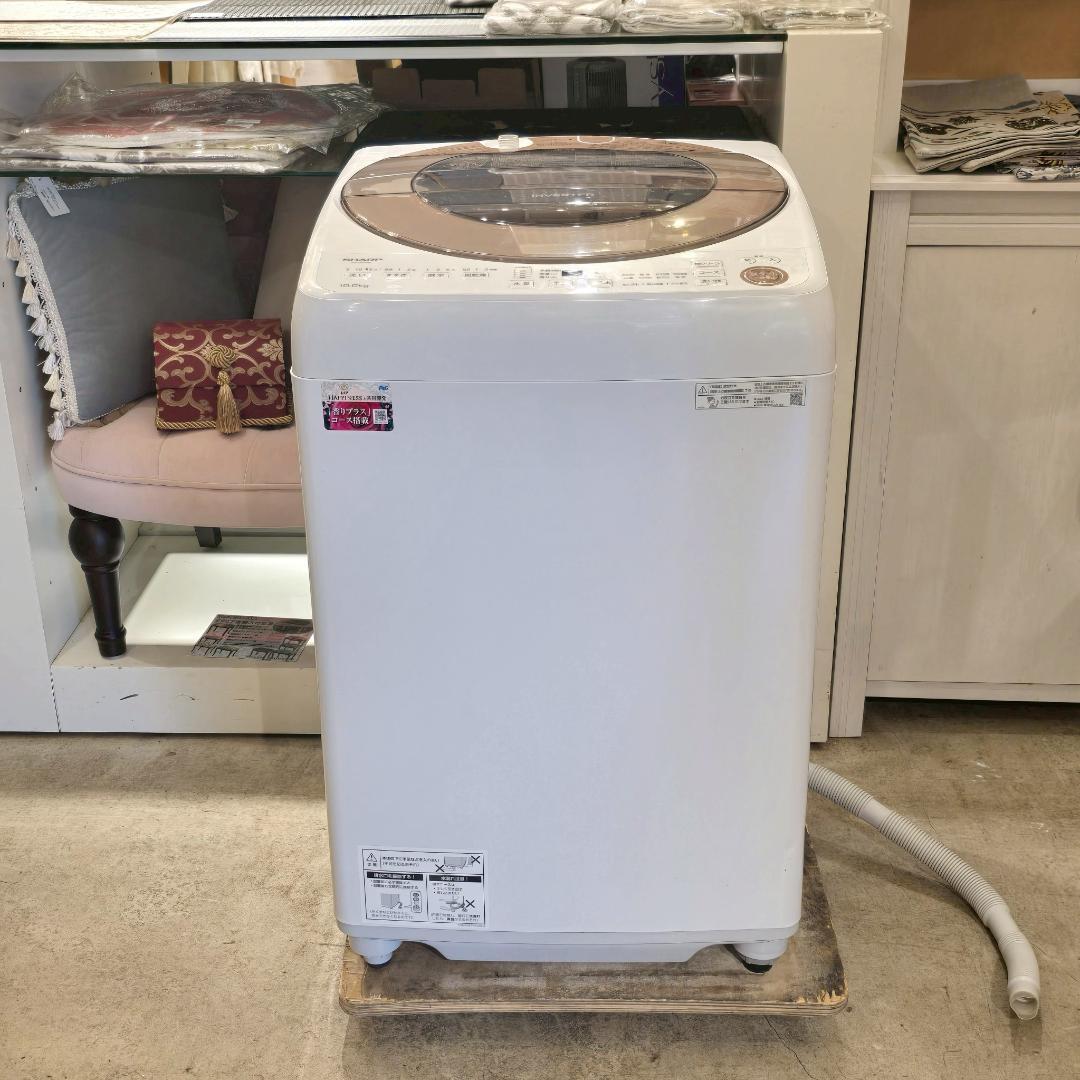 i+ SHARP シャープ 穴なし槽 ES-GV10E-T 2020年 洗濯機