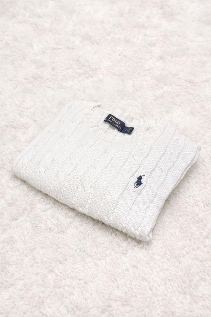 【美品】POLO RALPH LAUREN ケーブルセーター★大人気カラー★