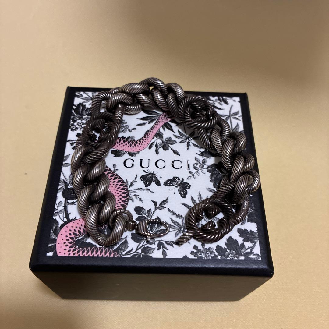 グッチ　インターロッキング　ツイスト　ブレスレット　925