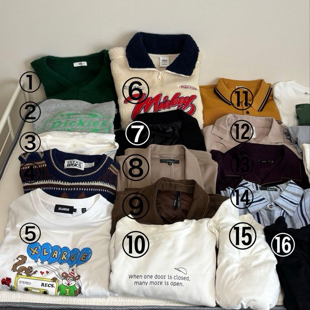 メンズ服アクセサリー含む37点セットまとめ売り コーデ売り アウター入カジュアル