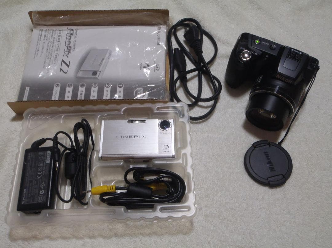 ❤️動作品★２台❤️ニコン L110電池式★富士フィルム Z2今は箱など付属品有