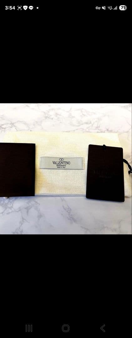 ヴァレンティノ ブラックレザー Vロゴバックル ベルト