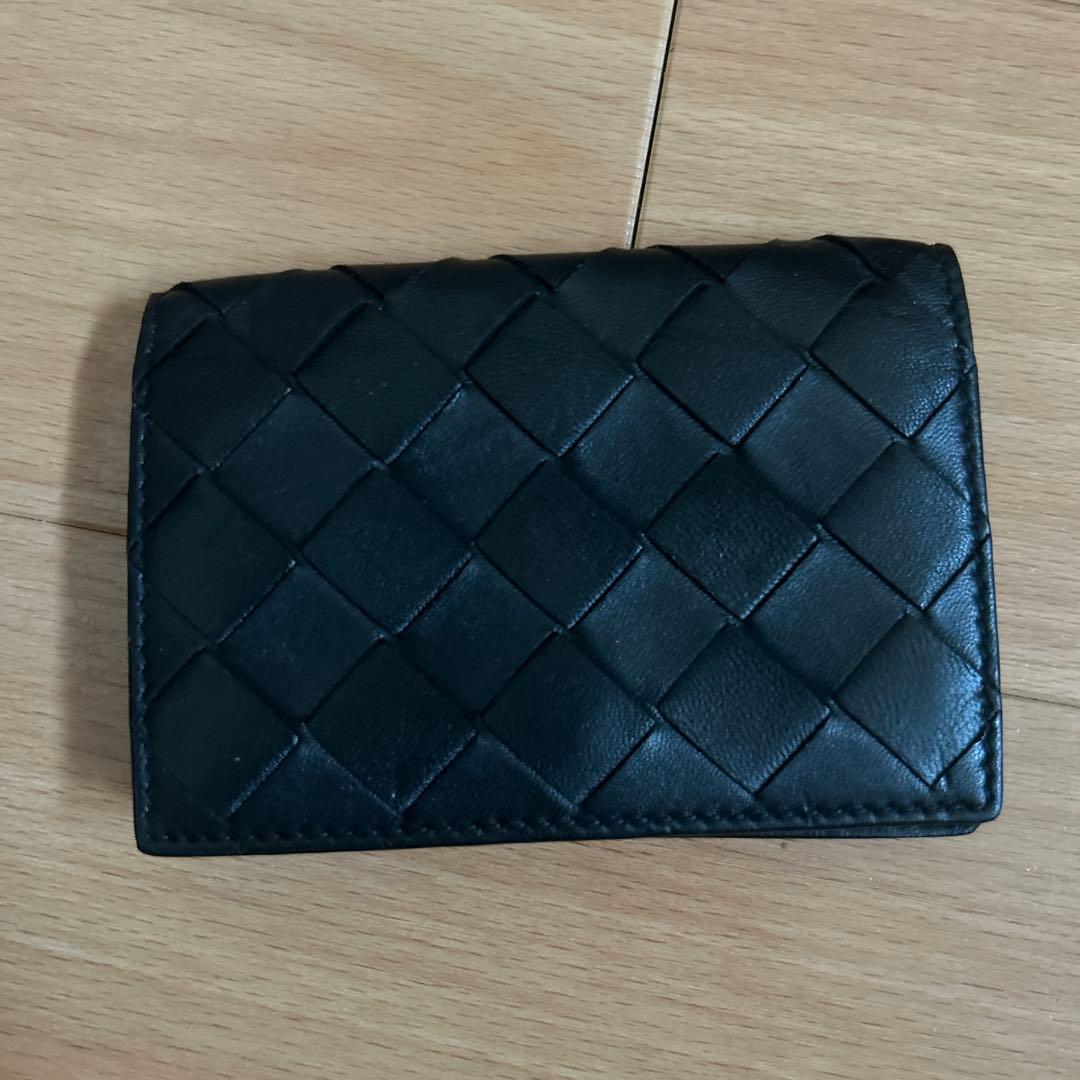 黒 レザー 名刺入れ ボッテガ