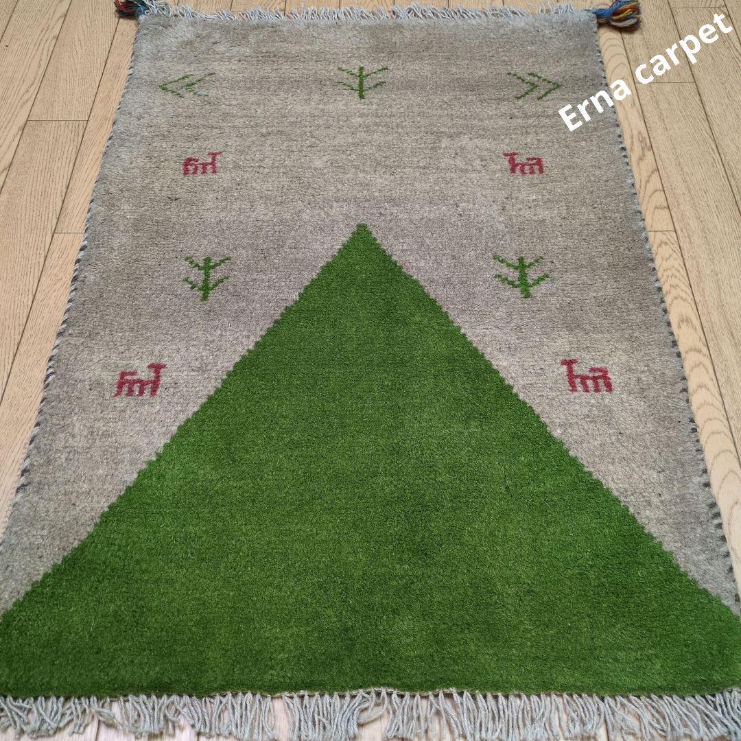 Summer SALE ペルシャ絨毯　ギャッベ　新品 88x60 cm