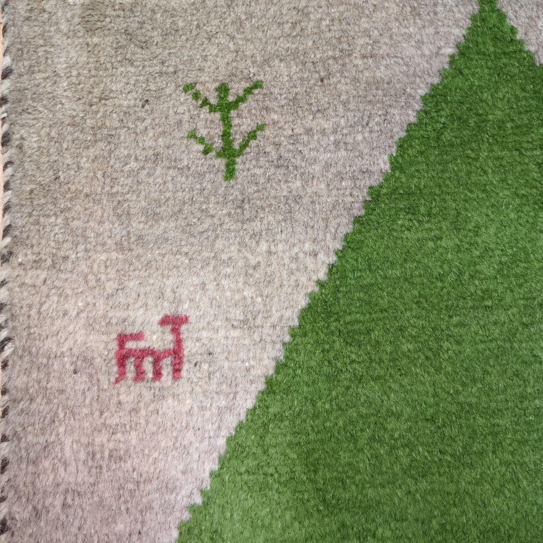 Summer SALE ペルシャ絨毯　ギャッベ　新品 88x60 cm