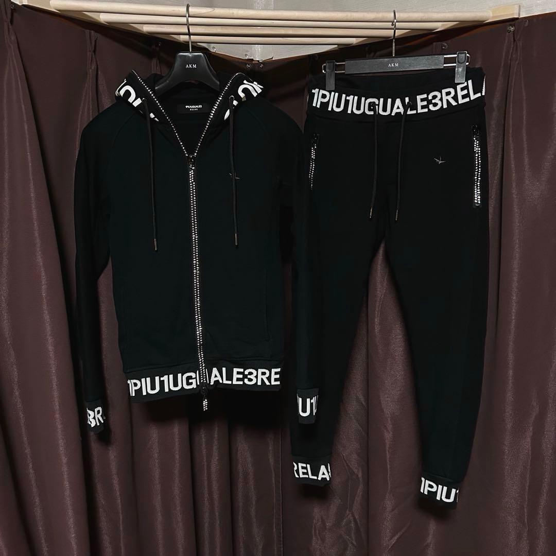 美品　1PIU1UGUALE3 RELAX リブロゴ　パーカー　セットアップ　S