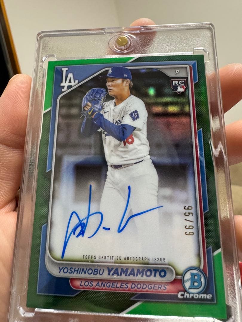 最終値下げBowman Chrome RC Auto99 山本由伸　topps