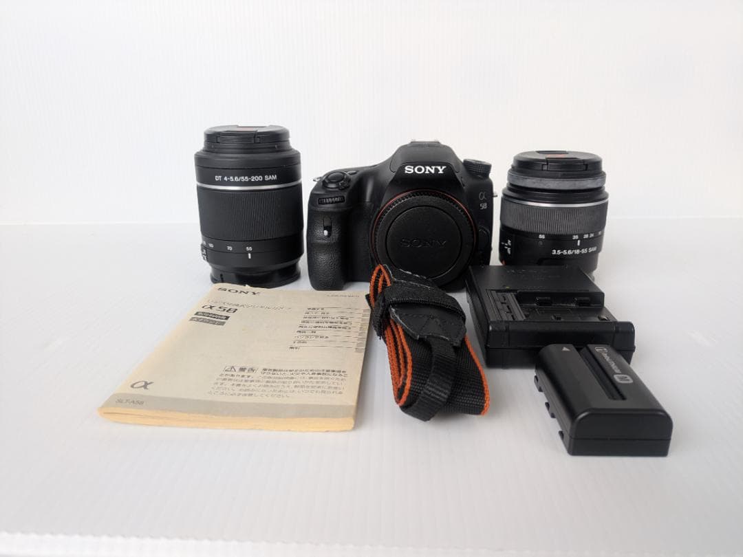 【美品シャッター数1,180回】SONY α58 ダブルズームセット★付属品完備