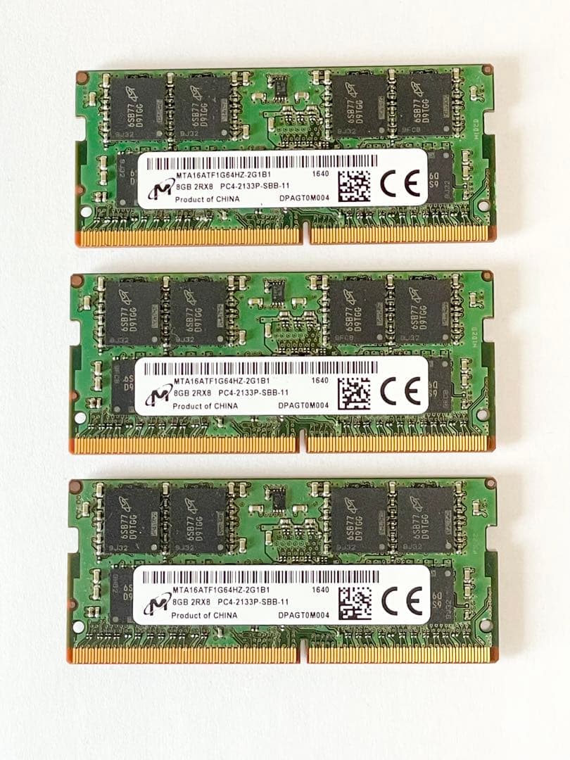 Micron PC4-2133P 8GB メモリ 8×3(24GB)