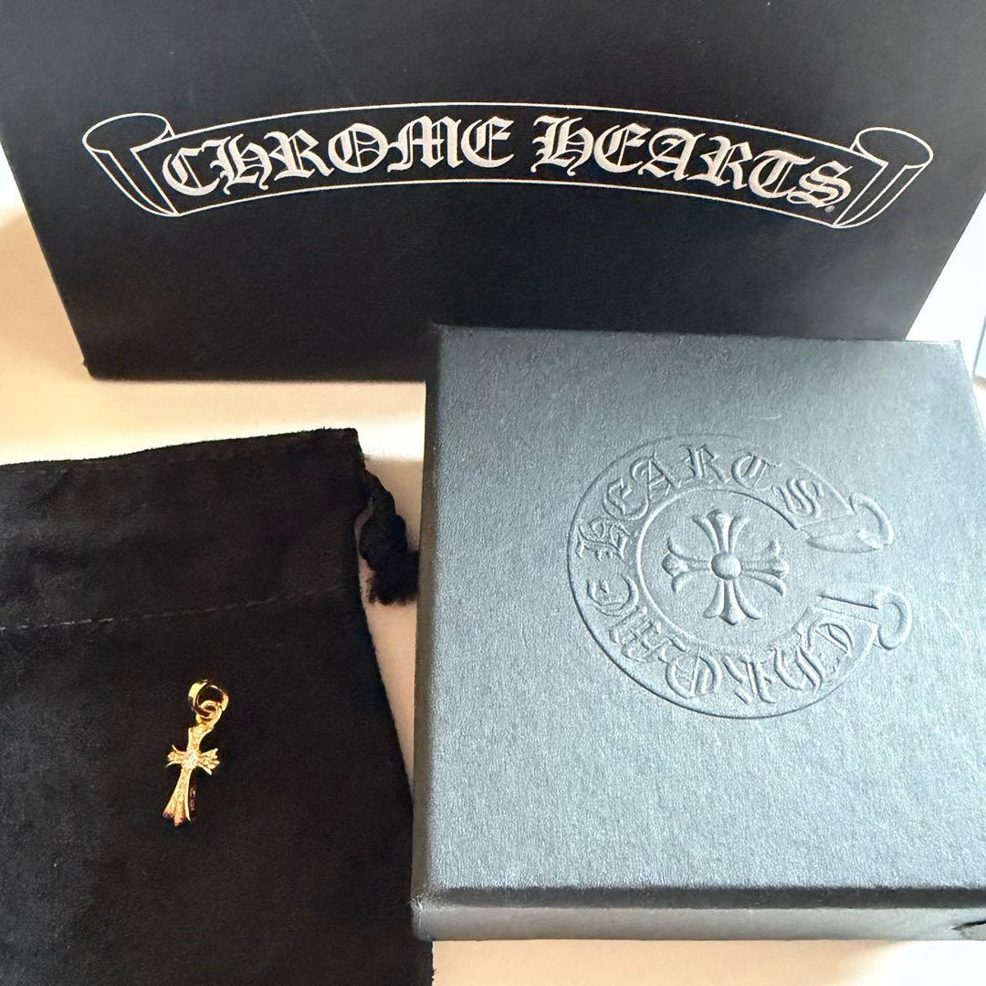 クロムハーツ 正規品 ベイビーファット ダイヤモンド 22Kメッキ&刻印カスタム