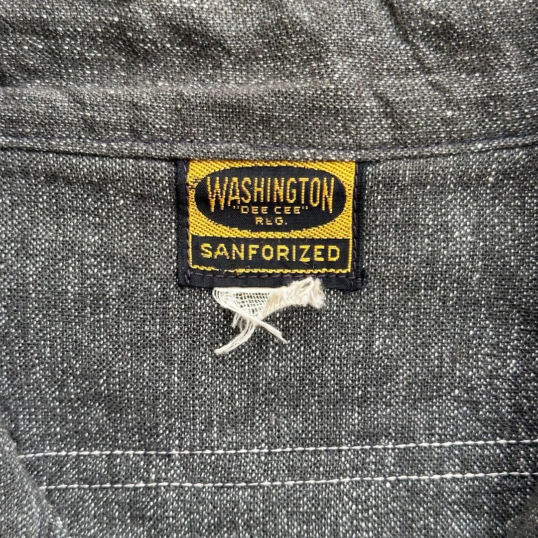 トップス ~60s \"DEE CEE\" black chambray shirt