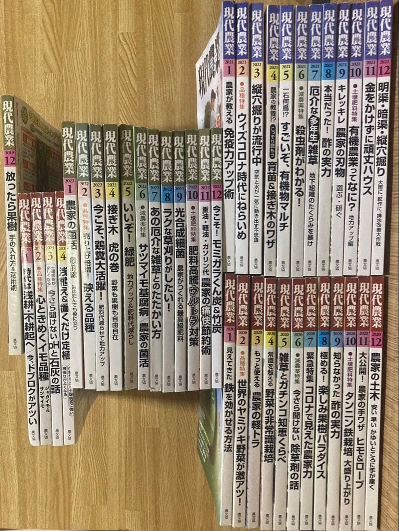 【まとめ売り】現代農業　2019.12〜2023.4まで　41冊