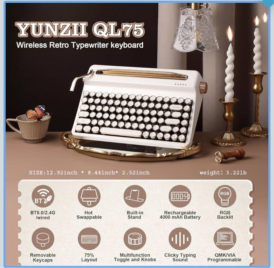 タイプライター風　キーボード