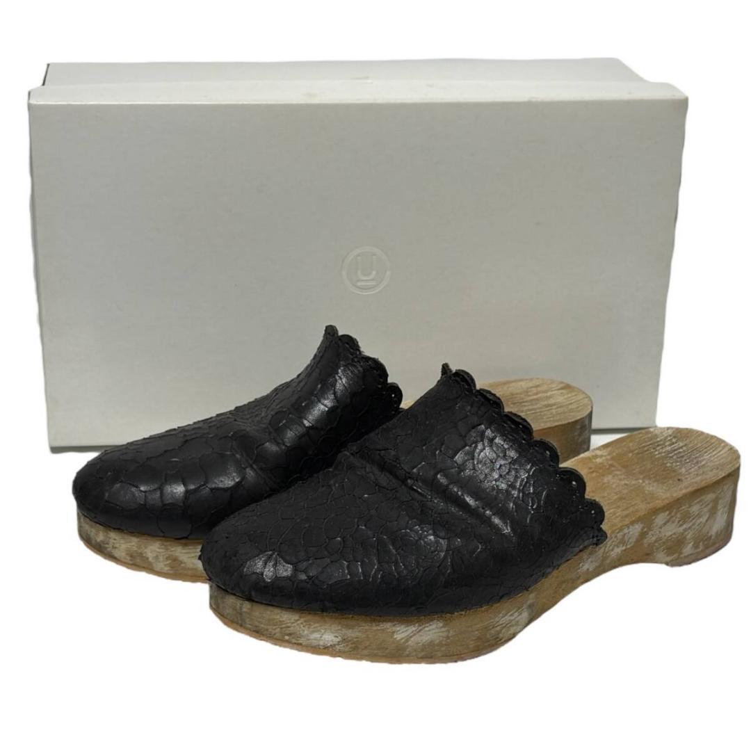 05ss but2期 アンダーカバー クラック加工 レザー シューズ xs