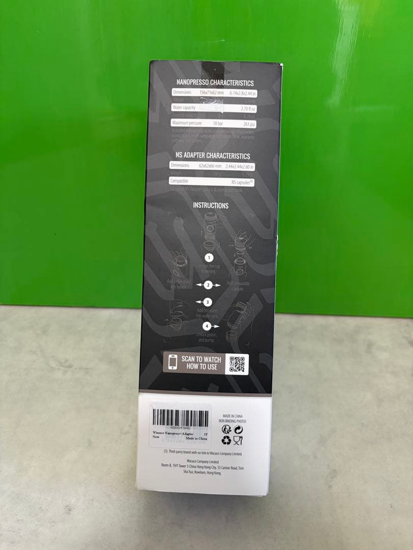 WACACO手動エスプレッソ携帯コーヒーNanopressoNSアダプターセット