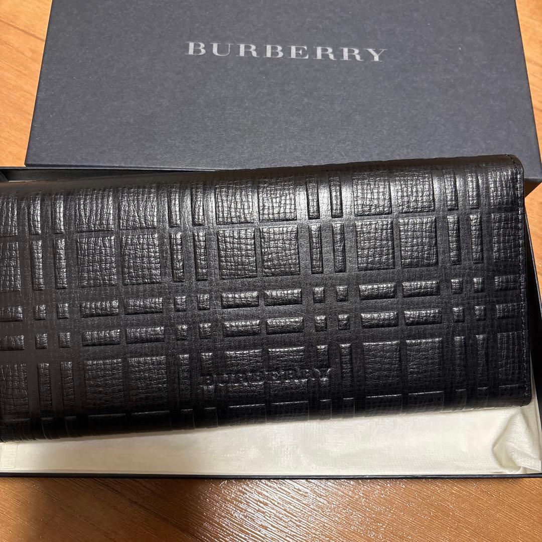 新品未使用⭐︎BURBERRY ブラックレザー 長財布