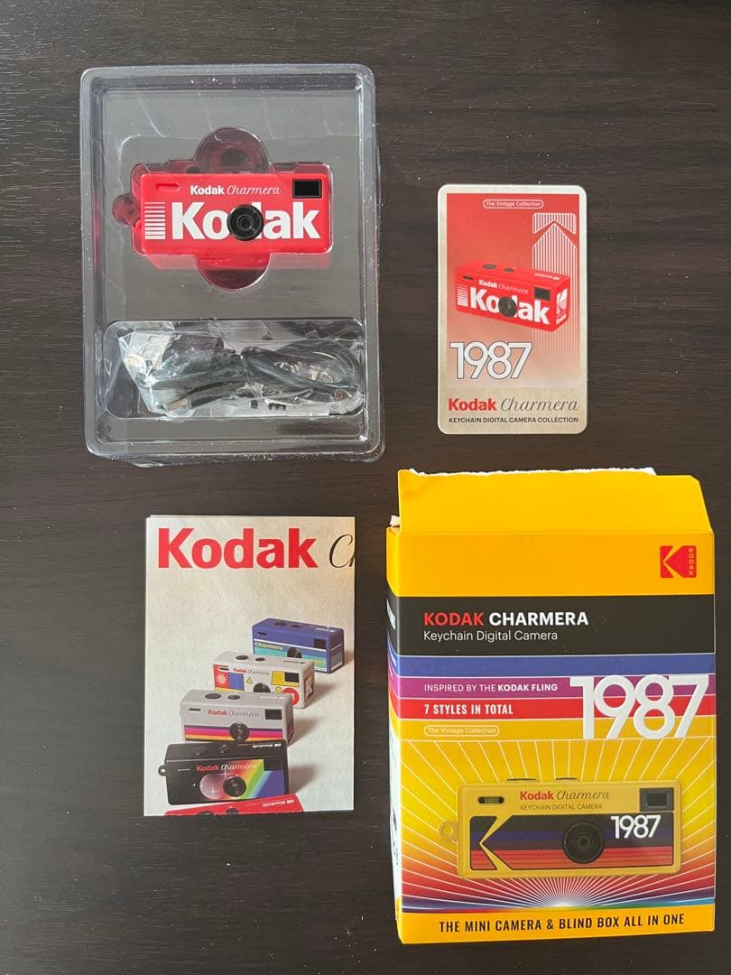 Kodak Charmera キーチェーンデジタルカメラ 1987 レッド