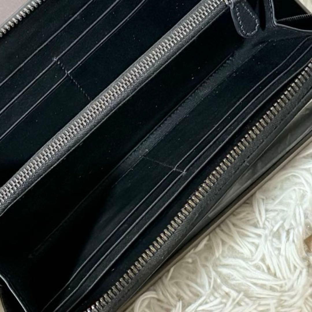 ⭐️未使用級⭐️　ボッテガヴェネタ　イントレチャート　ロングウォレット　ブラック