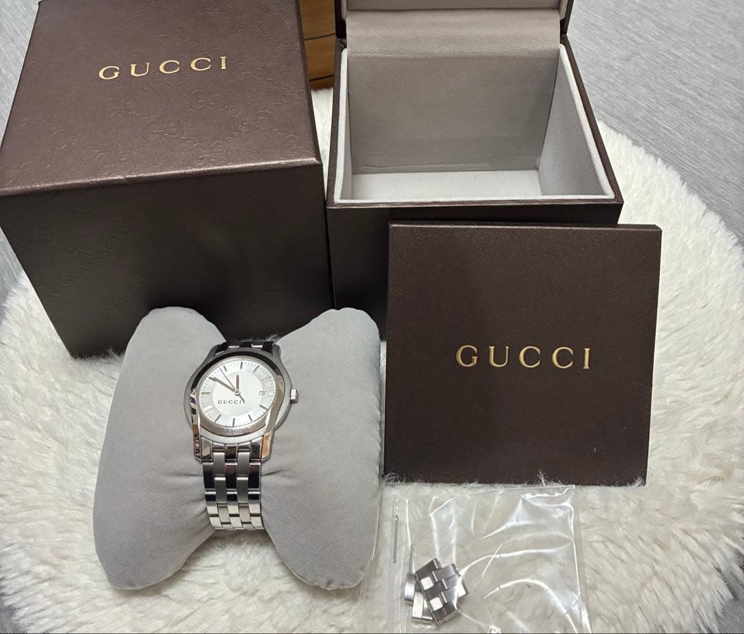 【大幅お値下げ】GUCCI シルバー アナログ時計