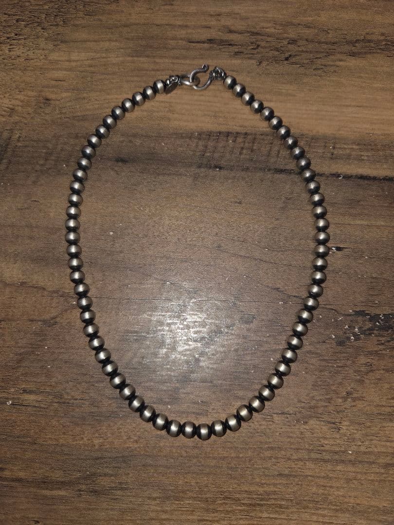 6㍉40㌢いぶし Navajo Pearl Necklace