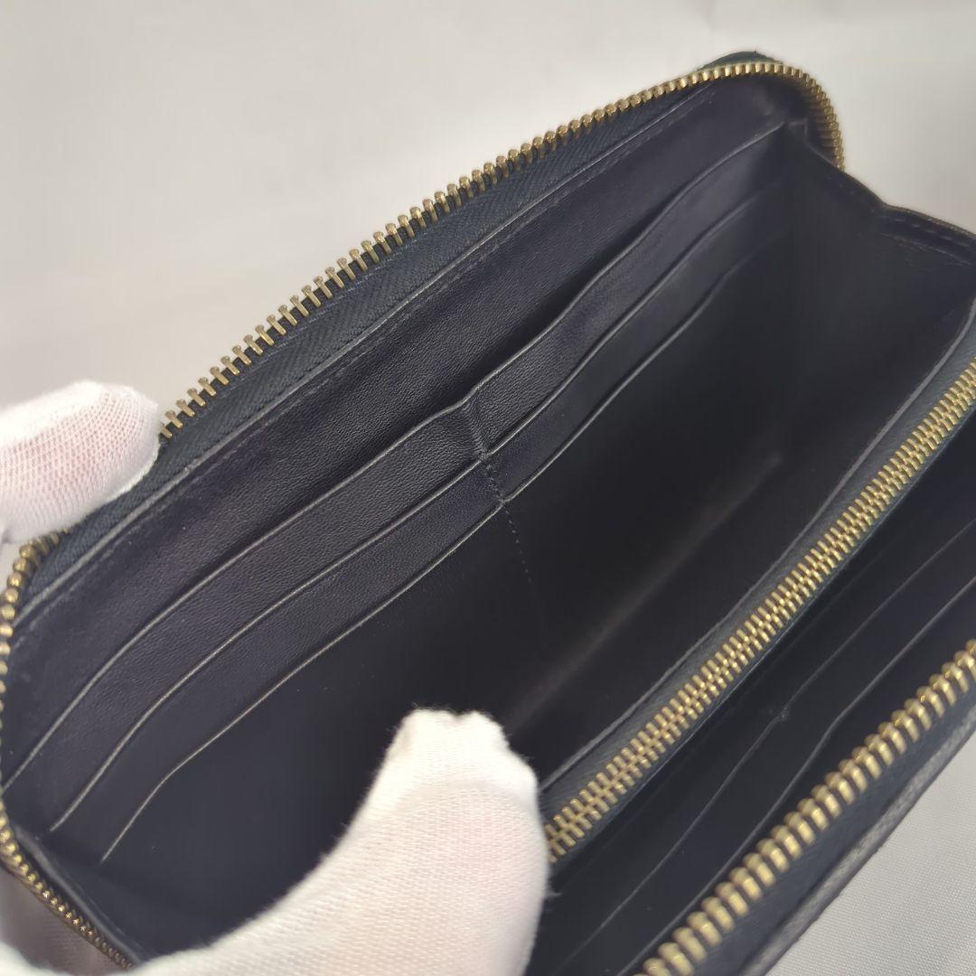 【美品】BOTTEGA VENETA イントレチャート 長財布 ジップ ジッピー