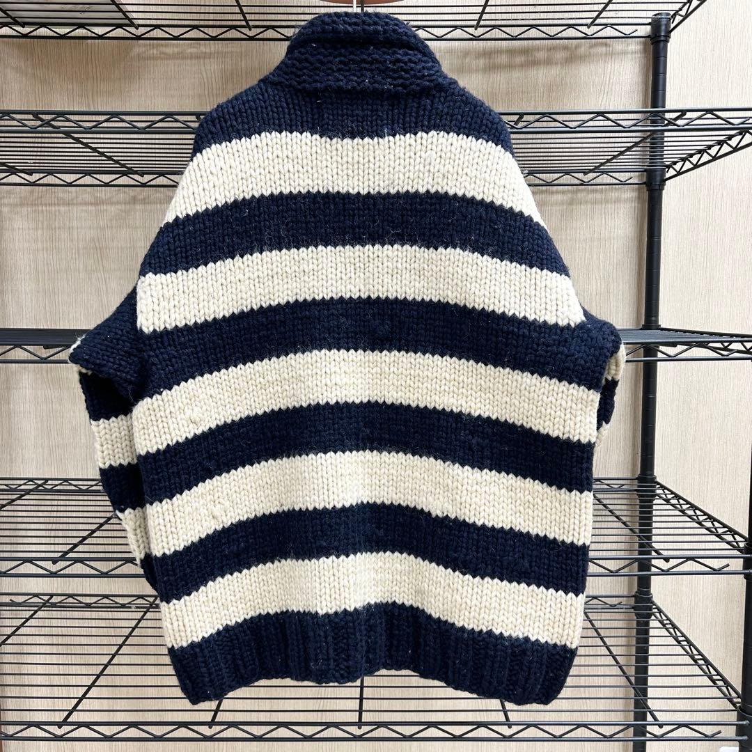 CANADIAN SWEATER ウールストライプセーター