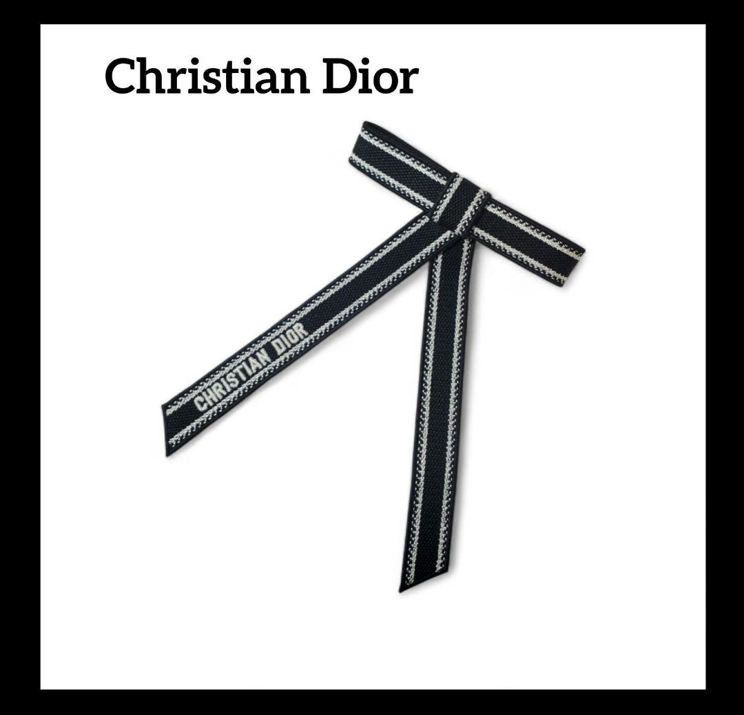 【本日限定セール❕極美品☆鑑定済】ディオール ツイストリボンバレッタ h28