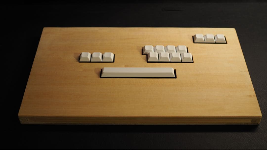 【自作アケコン】木製キーボード型レバーレスコントローラー　ナチュラル