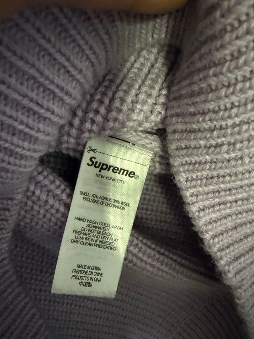 トップス Supreme Small Box Polo Sweater lavender