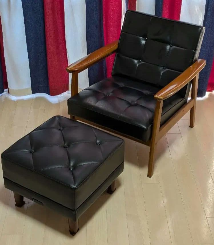 【Leo】カリモク60 Ｋチェア オットマン付き